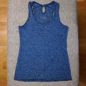Blue Racer-Back Tank Top by Stonewear Size S